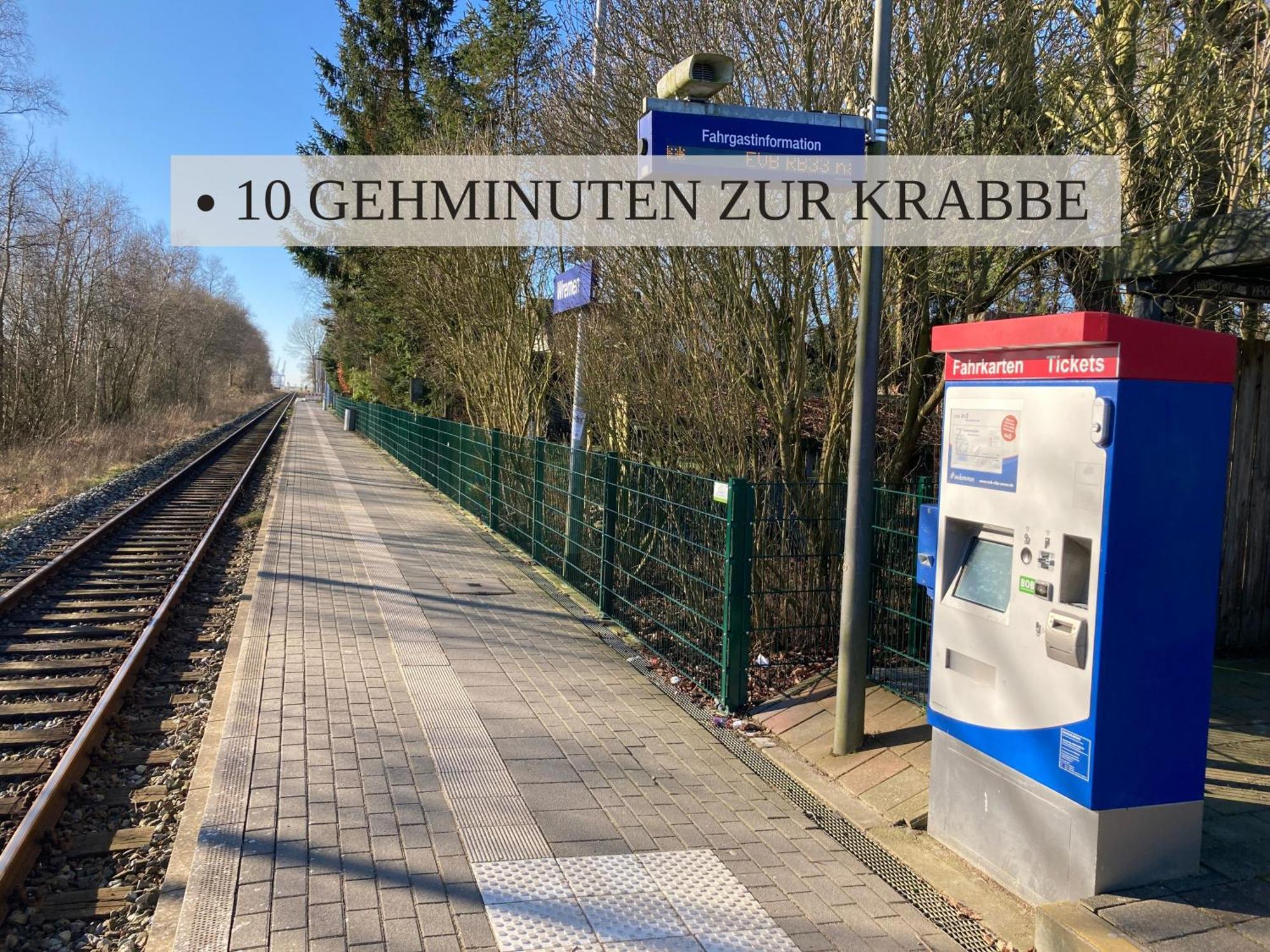 Haus Krabbe Zimmer Ohne Kueche, Fuer 1-2 Personen, Doppelbett, Zentral Gelegen Zwischen Cuxhaven Und Bremerhaven, Hunde Kostenfrei Willkommen, Kostenfreier Parkplatz Wremen Exterior foto
