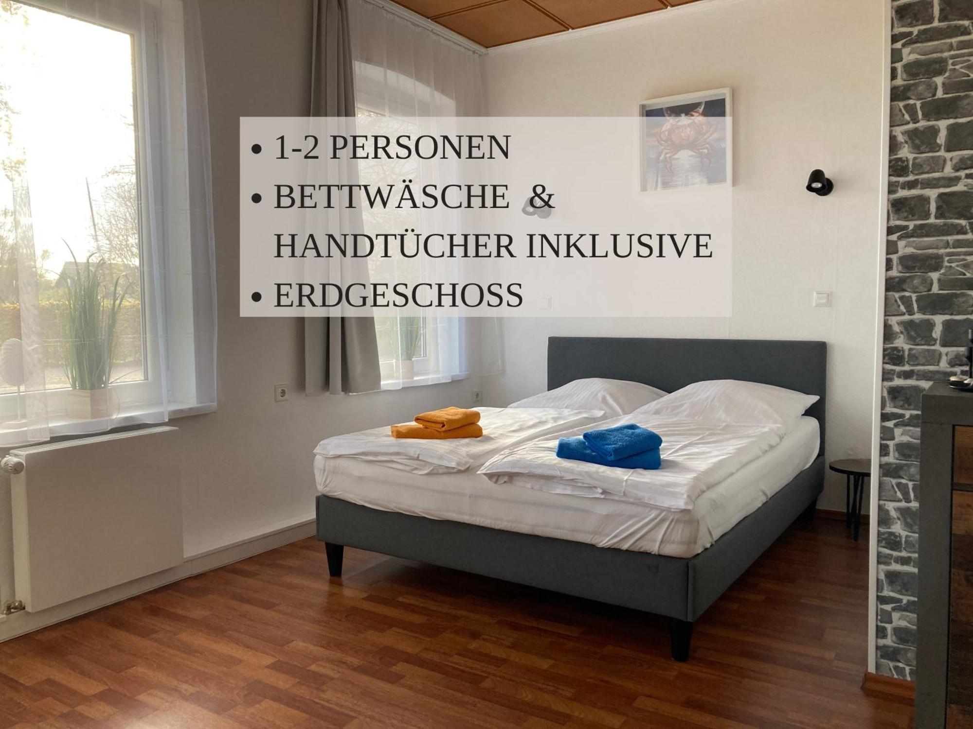 Haus Krabbe Zimmer Ohne Kueche, Fuer 1-2 Personen, Doppelbett, Zentral Gelegen Zwischen Cuxhaven Und Bremerhaven, Hunde Kostenfrei Willkommen, Kostenfreier Parkplatz Wremen Exterior foto